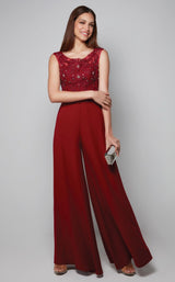 2 of 3 Alyce 27567 Jumpsuit Claret
