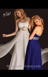 1 of 2 Mac Duggal 6172N Ivory/Gold