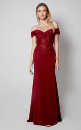 1 of 3 Alyce 27571 Dress Burgundy