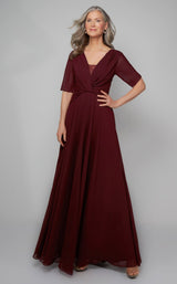 2 of 4 Alyce 27574 Dress Black-Cherry