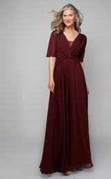 3 of 4 Alyce 27574 Dress Black-Cherry