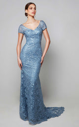 1 of 3 Alyce 27602 Dress French-Blue
