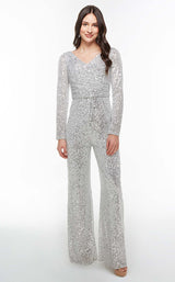 1 of 3 Alyce 27606 Jumpsuit Silver