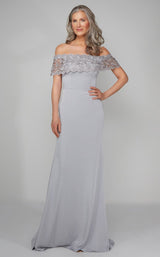 3 of 6 Alyce 27609 Dress Platinum