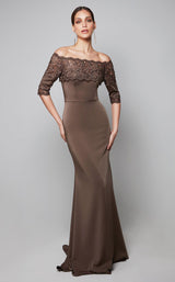 1 of 3 Alyce 27617 Dress Taupe