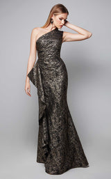3 of 5 Alyce 27620 Dress Gold-Black