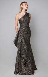 4 of 5 Alyce 27620 Dress Gold-Black