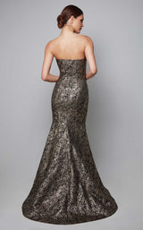 3 of 3 Alyce 27621 Dress Gold-Black