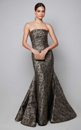 1 of 3 Alyce 27621 Dress Gold-Black