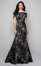 4 of 7 Alyce 27622 Dress Black-Silver