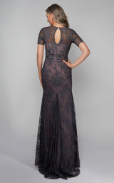 3 of 3 Alyce 27625 Dress Charcoal-Rosewater
