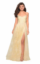 3 of 12 La Femme 27704 Pale Yellow