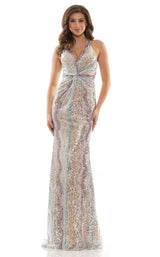 1 of 4 Colors Dress 2772 Dress Purple-gold