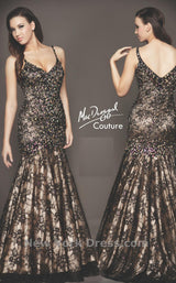 1 of 2 Mac Duggal 78541D Black/Nude