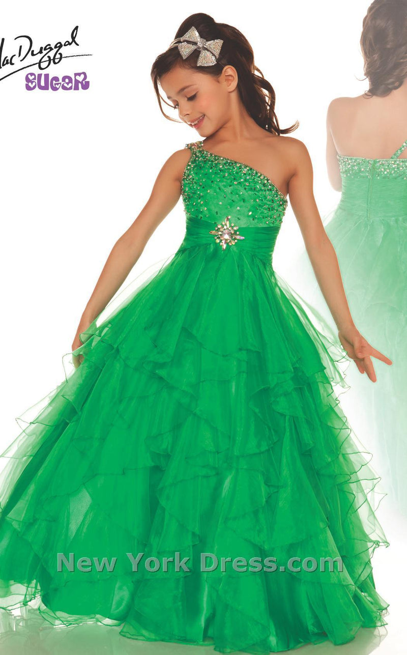 Mac Duggal 42544S Kelly Green