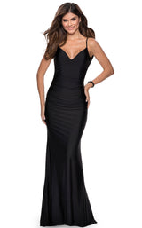 1 of 16 La Femme 28287 Dress Black