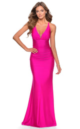 La Femme 28297 Dress Neon-Pink