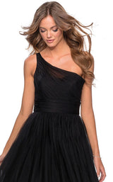 5 of 6 La Femme 28383 Dress Black