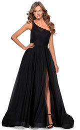 1 of 6 La Femme 28383 Dress Black
