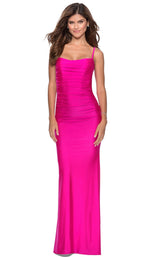 La Femme 28398 Dress Hot-Pink