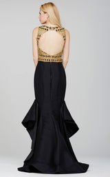 2 of 2 Jovani 28432 Black-Gold