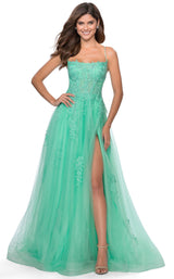2 of 12 La Femme 28470 Dress Mint