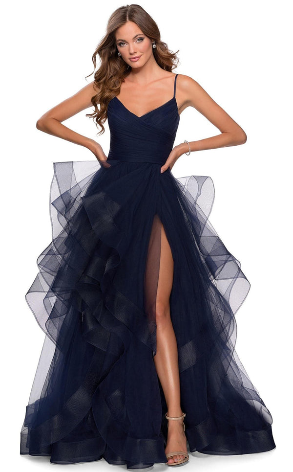 La Femme 28502 Dress Navy