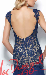 19 of 21 Mac Duggal 61041R Sapphire/Nude