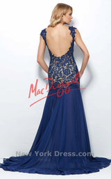 9 of 21 Mac Duggal 61041R Sapphire/Nude