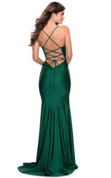 La Femme 28518 Dress Emerald