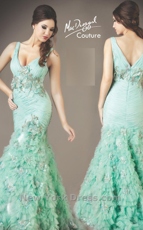 Mac Duggal 78514D Aqua