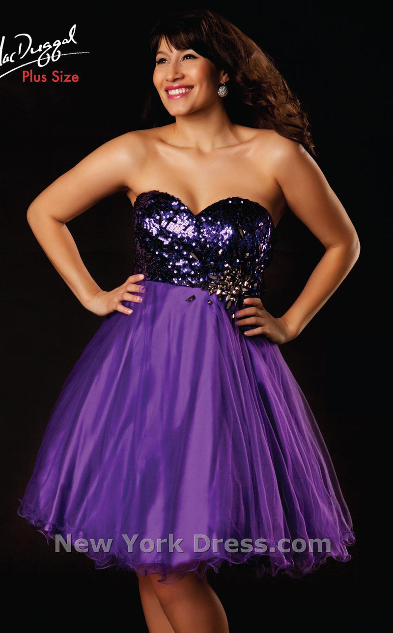 Mac Duggal 64266F Purple