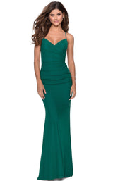 La Femme 28541 Dress Emerald