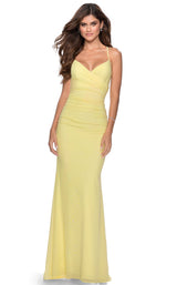 La Femme 28541 Dress Pale-Yellow