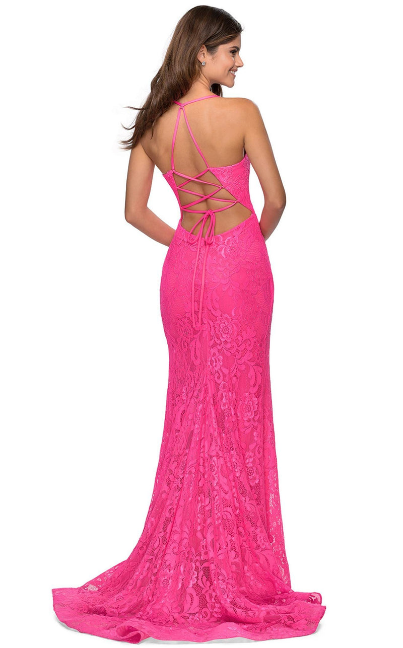 La Femme 28548 Dress Neon-Pink