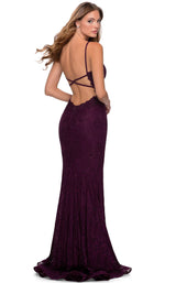 4 of 8 La Femme 28556 Dress Dark-Berry