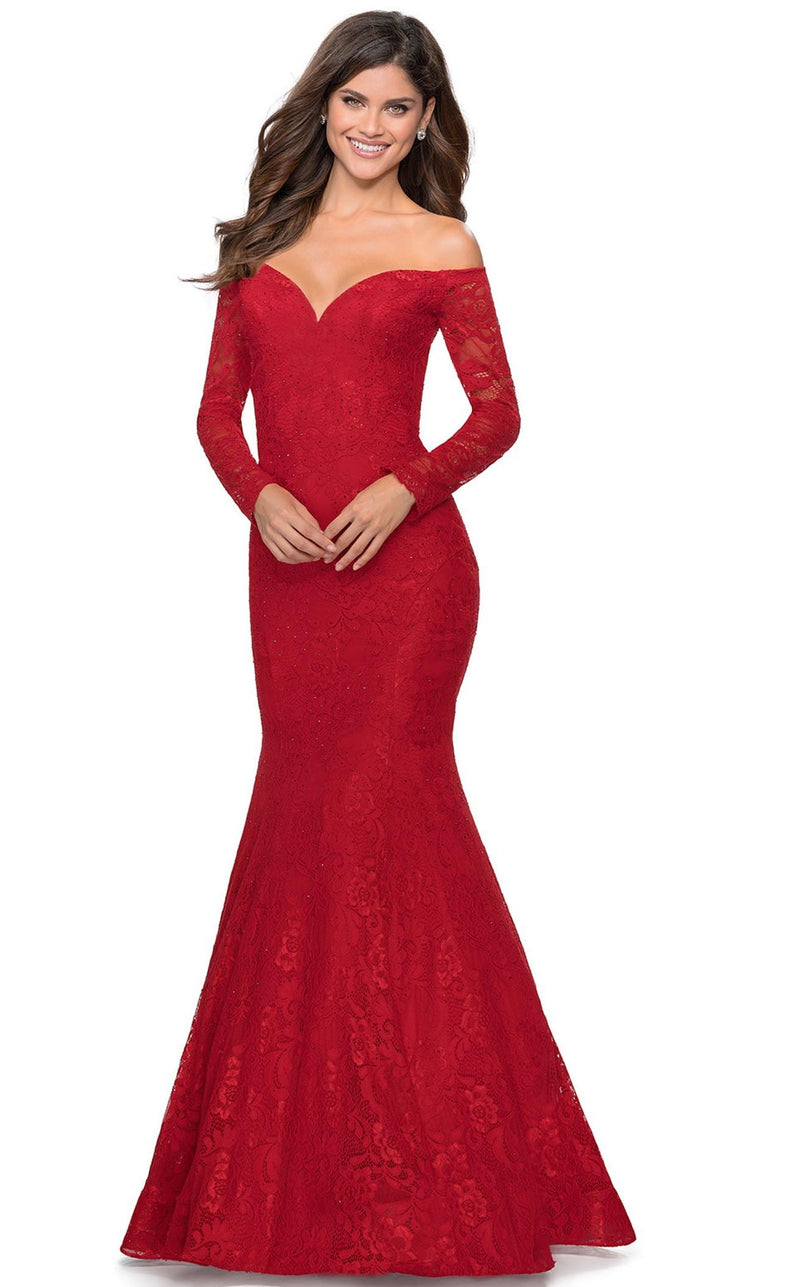 La Femme 28569 Dress Red