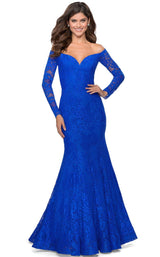 La Femme 28569 Dress Royal-Blue