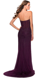 3 of 6 La Femme 28621 Dress Dark-Berry