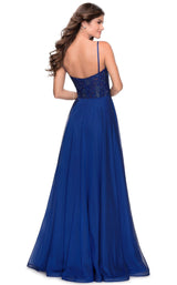 8 of 16 La Femme 28664 Dress Marine-Blue