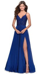 6 of 16 La Femme 28664 Dress Marine-Blue