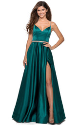 1 of 10 La Femme 28695 Dress Emerald