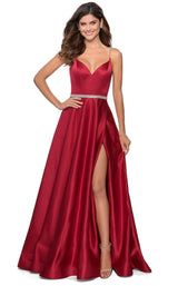 2 of 10 La Femme 28695 Dress Red