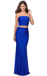 La Femme 28703 Dress Royal-Blue