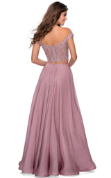 3 of 6 La Femme 28704 Dress Mauve