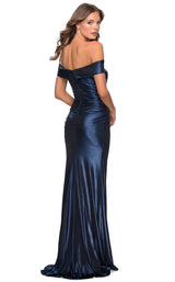 3 of 6 La Femme 28740 Dress Navy