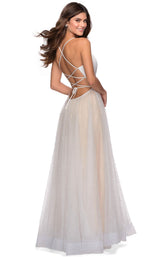3 of 8 La Femme 28764 Dress White