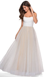 2 of 8 La Femme 28764 Dress White