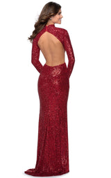 8 of 20 La Femme 28771 Dress Red