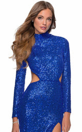 16 of 20 La Femme 28771 Dress Royal-Blue